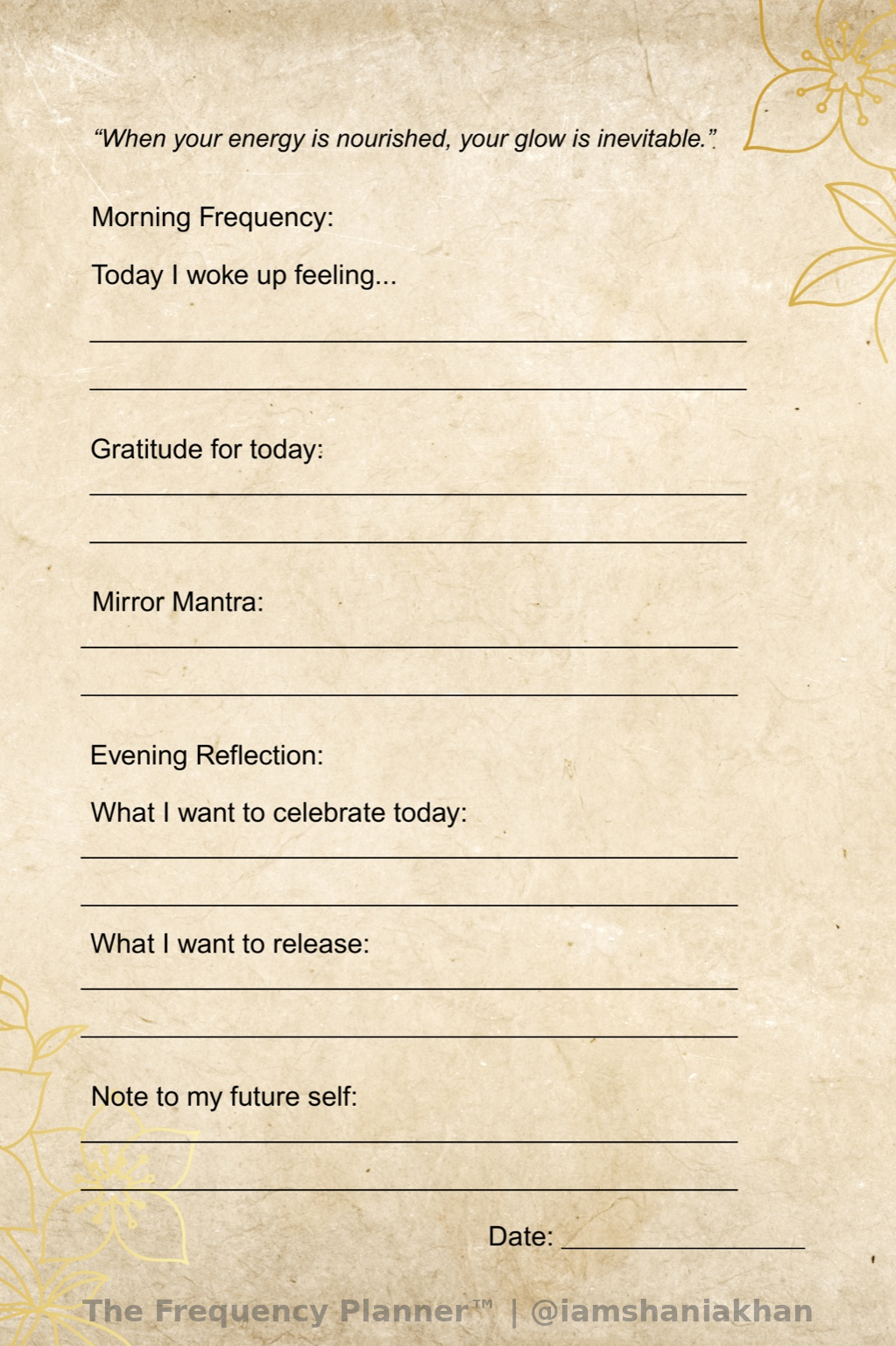 Printed Edition |The Frequency Planner Vol 1: Beauty Is A Frequency