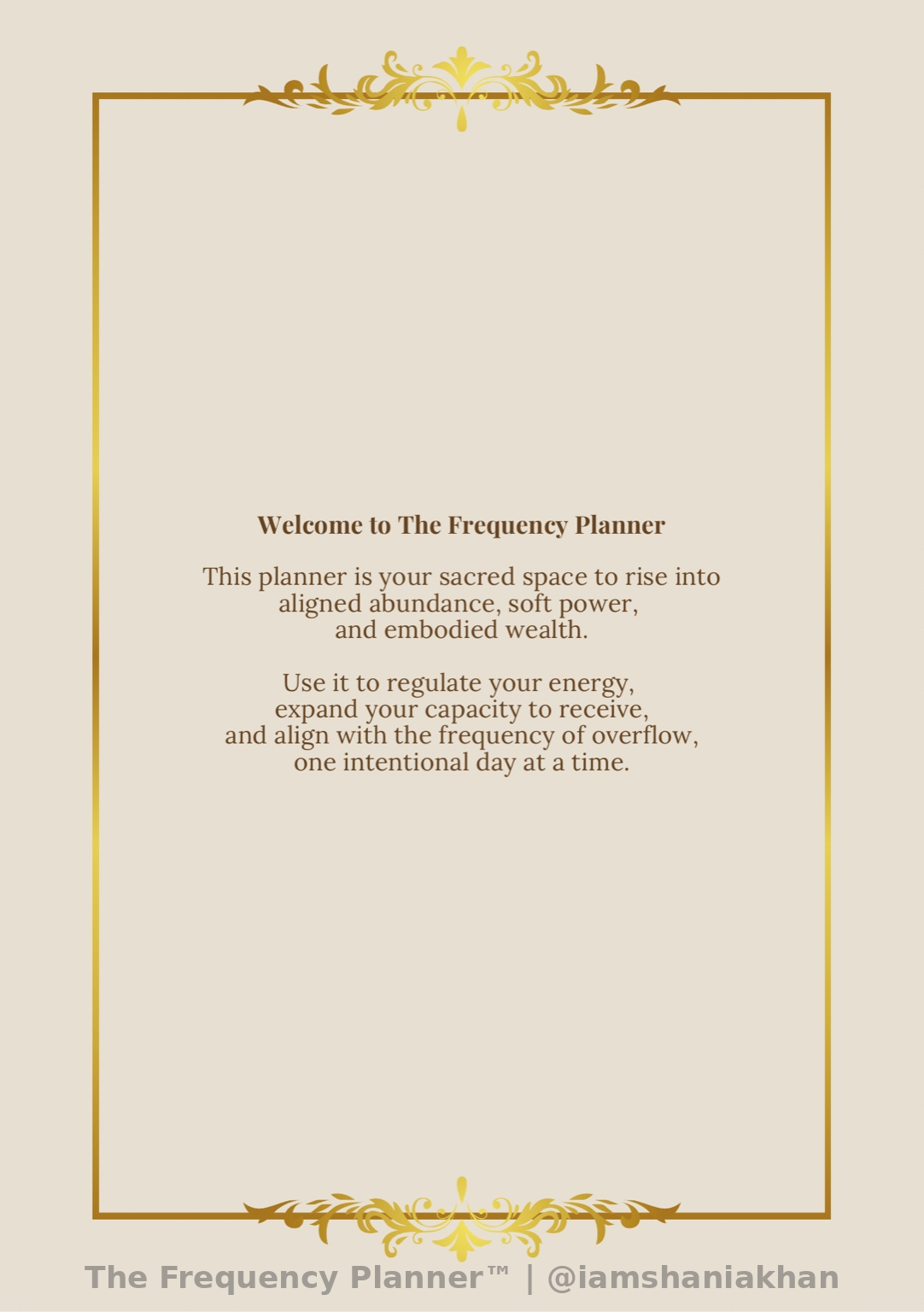 Printed Edition |The Frequency Planner™ Vol. 2: Wealth Is A Frequency